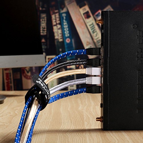 DanYee Cat 8 Ethernet Cable, Nylon Braided 33ft CAT8 High Speed Professional Gold Plated Plug STP Wires CAT 8 RJ45 Ethernet Cable 3ft 10ft 16ft 26ft 33ft 50ft 66ft 100ft(Black 33ft) - Image 2