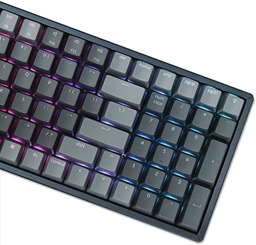 Keychron K4 Bluetooth Wireless Mechanical Keyboard RGB LED Backlit, Hot-swappable Compact 100 Keys USB Wired Computer Gaming Keyboard Aluminum Frame for Mac Windows, Gateron Blue Switch - Image 7