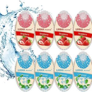 800 Beads|Mint Aromatherapy, Click On The Filter|Instantly Refreshed|Storage Container,Natural Fragrance|Peppermint Balls,Diy Explosive Bal