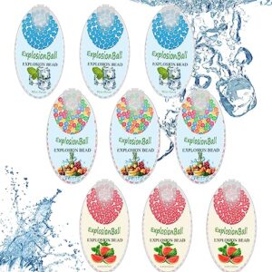 900 Pieces of Beads|Mint Aromatherapy, Click On The Filter|Storage Container,Natural Fragrance|Long-Lasting Refreshing |Peppermint Balls,DIY Explosive Bal