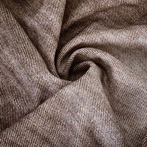 Women's Solid Lightweight High Waisted Fitting Imitation Denim Printed Lantern Wide Leg Pants with Pockets - Image 6