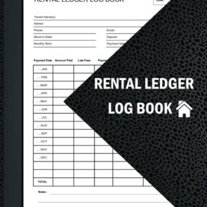 Rental Ledger Log Book: Record And Track Your Rent Payment |Landlord Rent Receipts And Property Mangement |Rental Income And Expenses journal