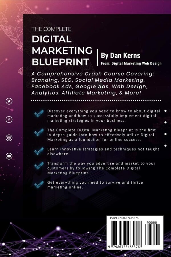 The Complete Digital Marketing Blueprint - A Comprehensive Crash Course Covering: Branding, SEO, Social Media Marketing, Facebook Ads, Google Ads, Web Design, Analytics, Affiliate Marketing, & More! - Image 2